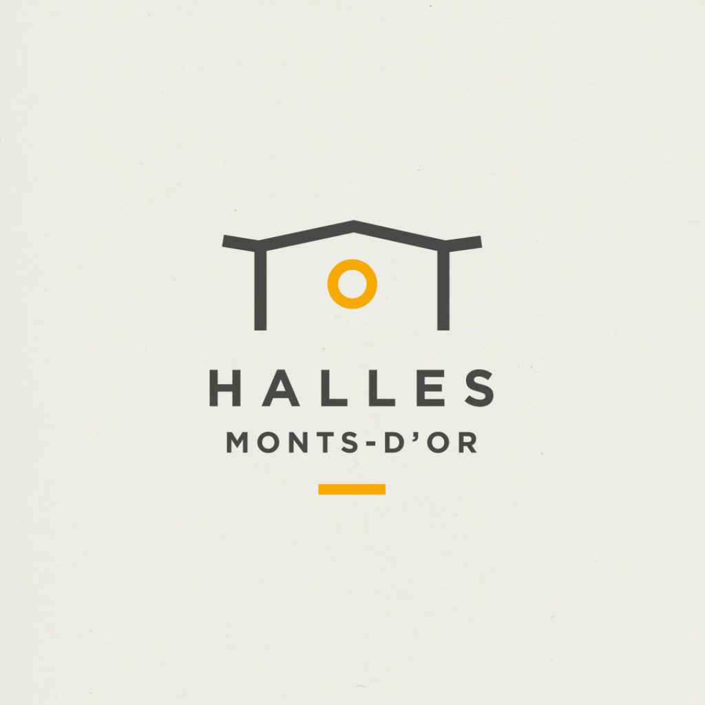 Création logo Halles Monts-d'Or pour Saint Didier au Mont D'Or. Lyon