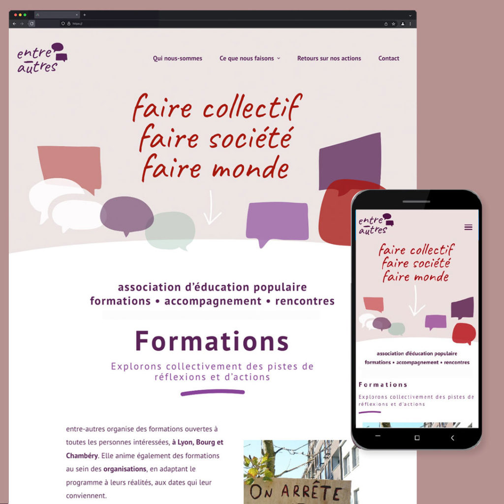Création site web association Lyon et création identité visuelle