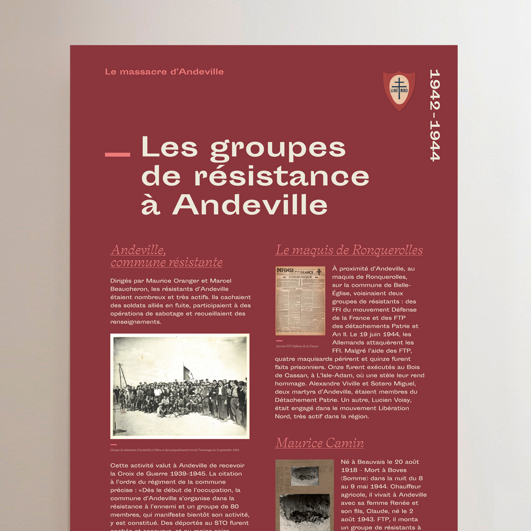 création de kakémonos exposition 39-45